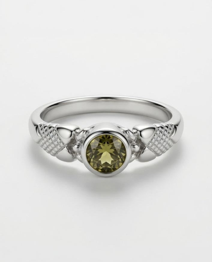 Royal Green Aura Ring