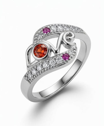 Aroka Crystal Wave Ring